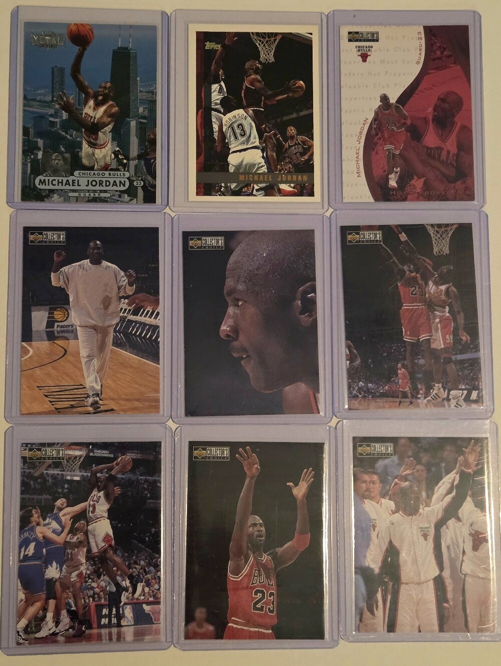 Michael Jordan Basketball Card Lot - 90s, Chicago Bulls, Nike, MJ, Vintage, NBA